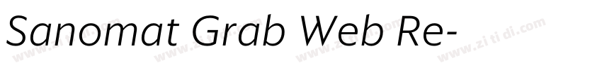 Sanomat Grab Web Re字体转换